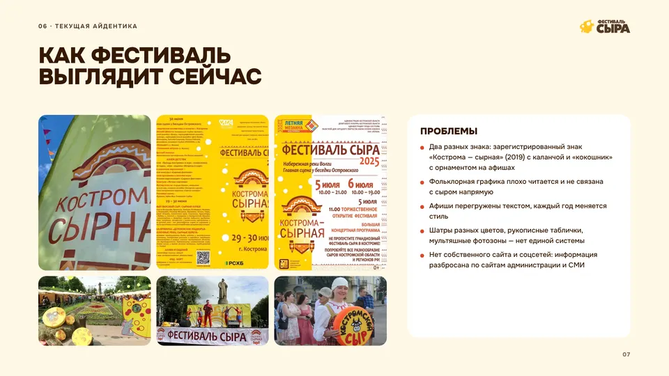 How the festival looks now: photos from the venue and the identity problems